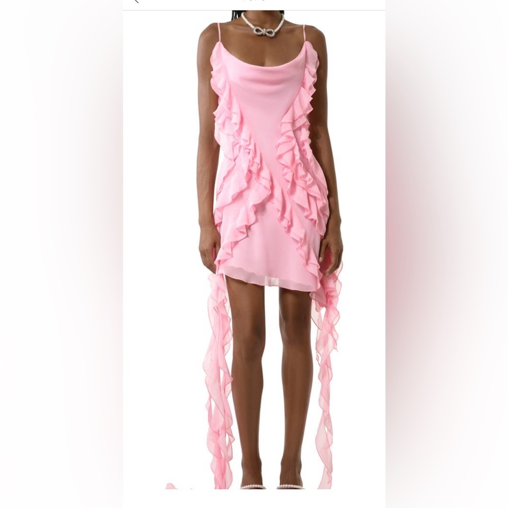 Mach & Mach Ruffle Mini Slipdress - Picture 4 of 14
